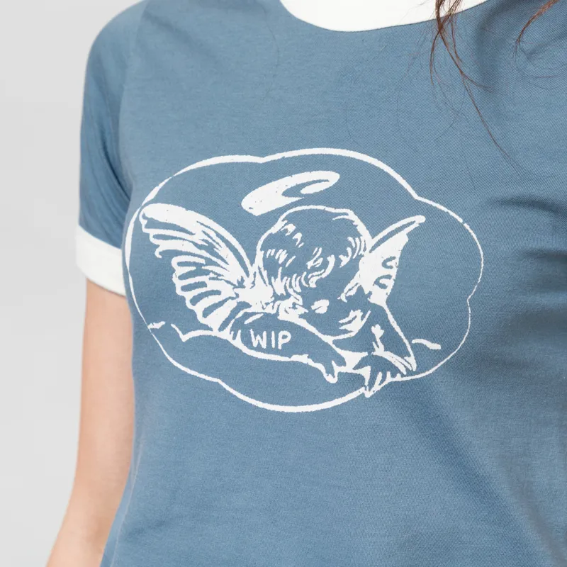 Carhartt WIP Womens Reminiscing Ringer T Shirt Velvet Blue-7