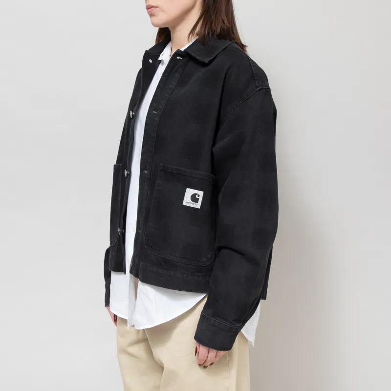 Carhartt WIP Womens Everson Shirt Jac Black -2