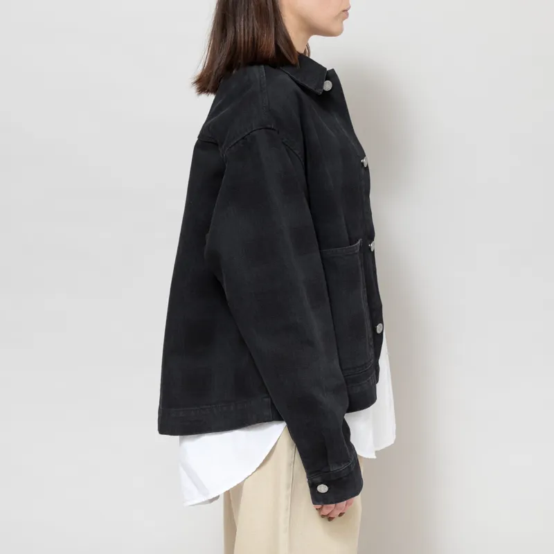 Carhartt WIP Womens Everson Shirt Jac Black -5