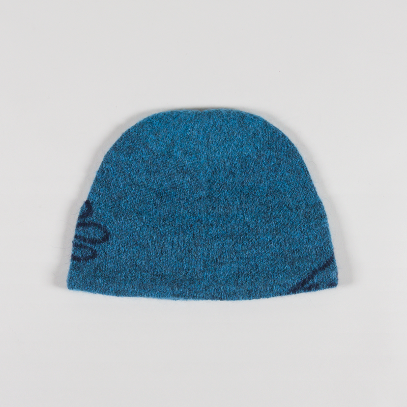 Hiking Patrol Exploration Mohair Mixed Beanie Blue-1