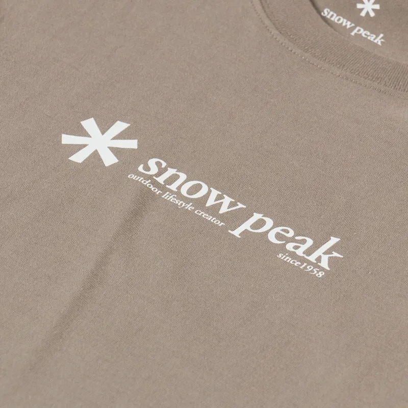 Snow Peak Soft Cotton Logo T Shirt Pro-2