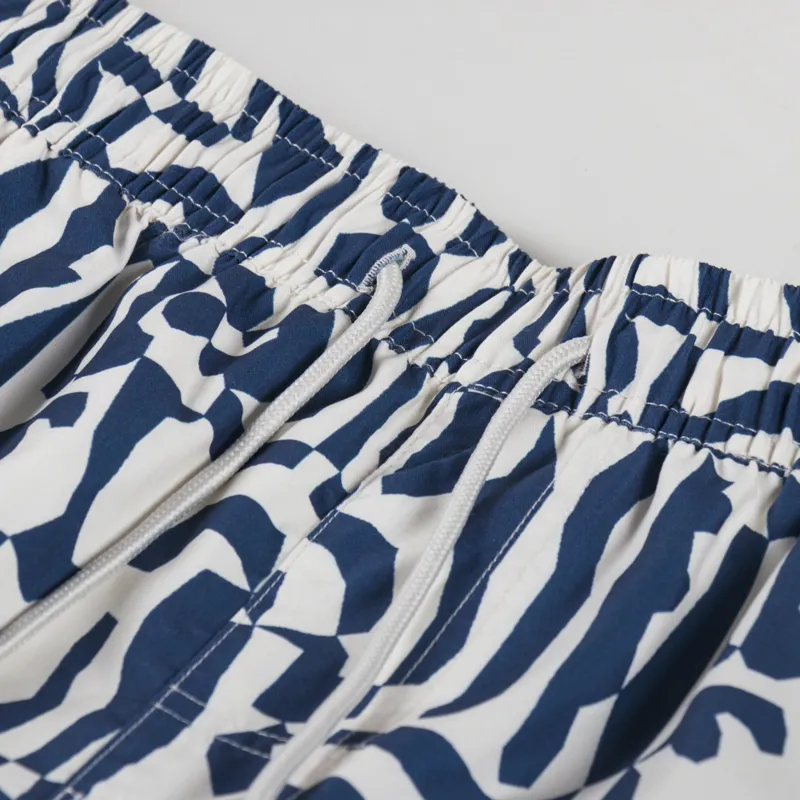 Oas Marbling Swim Shorts Blue-7