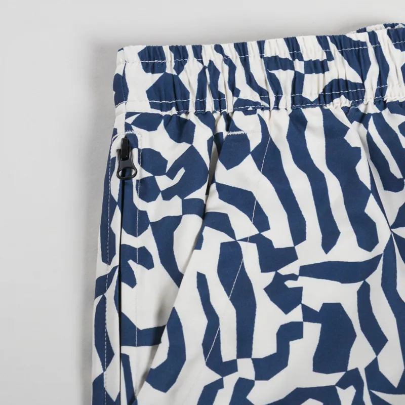 Oas Marbling Swim Shorts Blue-8