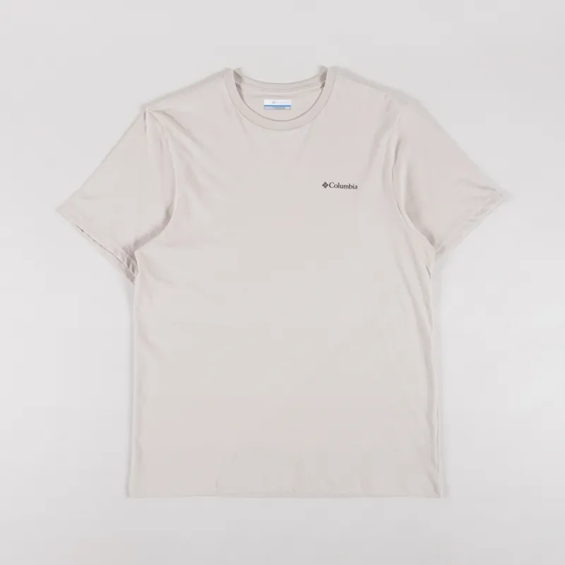 Columbia CSC Logo Organic Cotton T Shirt Dark Stone Linework C Badge-1