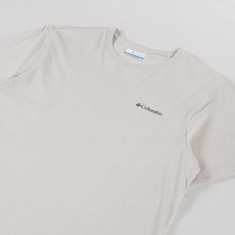 Columbia CSC Logo Organic Cotton T Shirt Dark Stone Linework C Badge-3