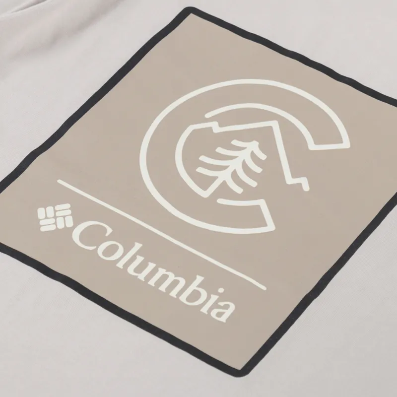 Columbia CSC Logo Organic Cotton T Shirt Dark Stone Linework C Badge-4