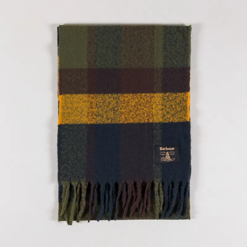 スカーフ Barbour Scarves Green Barbour - Wool & Cashmere Tartan Scarf | Barrington's