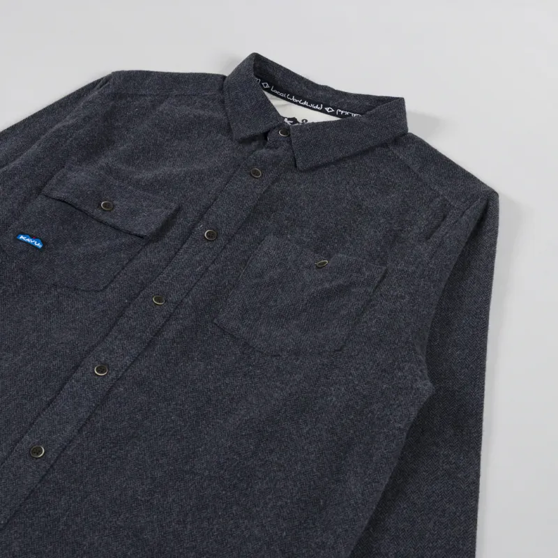 Kavu Langley Shirt Moonless Night-2