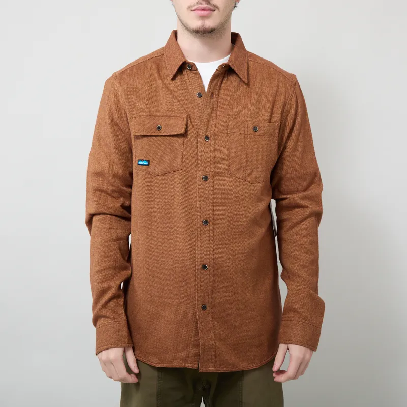 Kavu Langley Shirt Burnt Umber