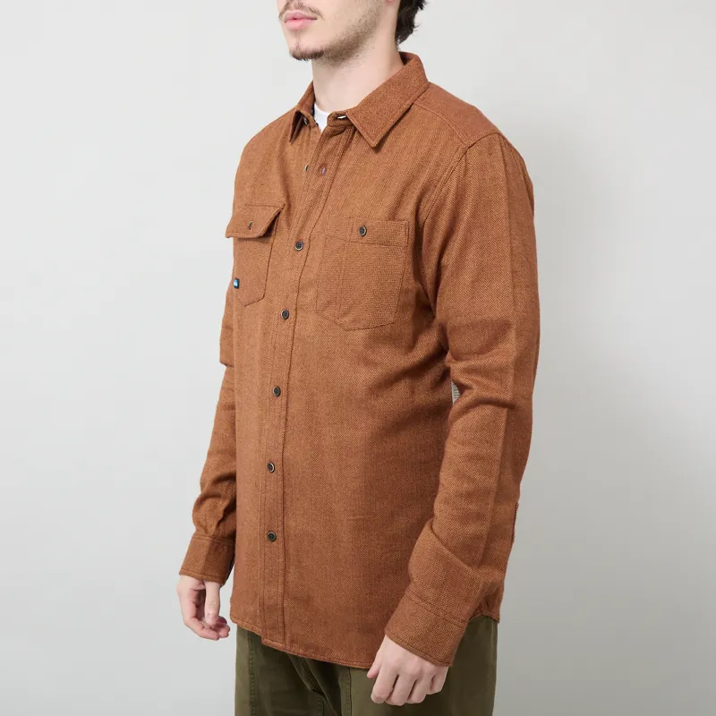Kavu Langley Shirt Burnt Umber-1