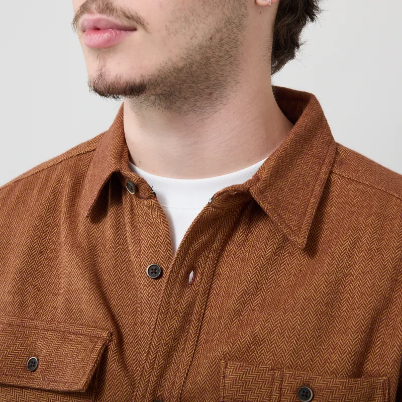 Kavu Langley Shirt Burnt Umber-3
