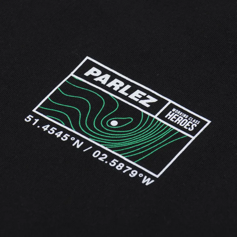 Parlez x Working Class Heroes Hoad T Shirt Black-9