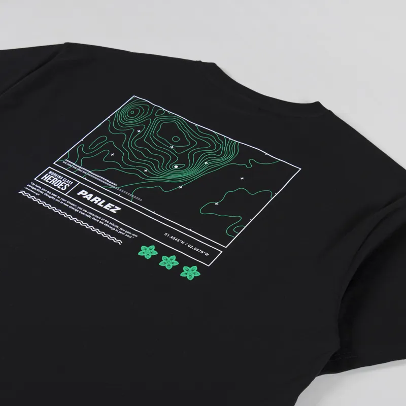 Parlez x Working Class Heroes Hoad T Shirt Black-2
