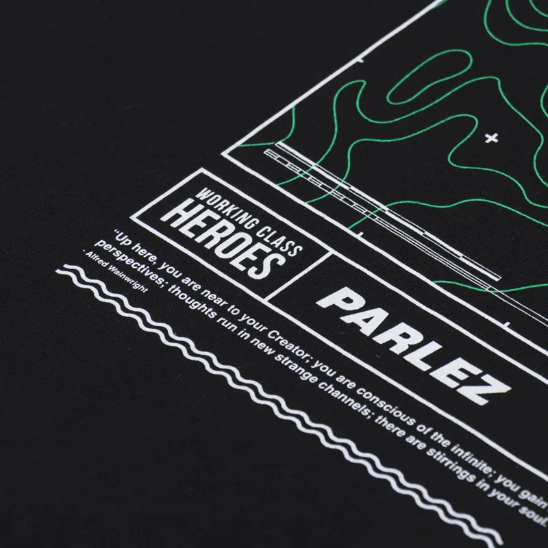 Parlez x Working Class Heroes Hoad T Shirt Black-7
