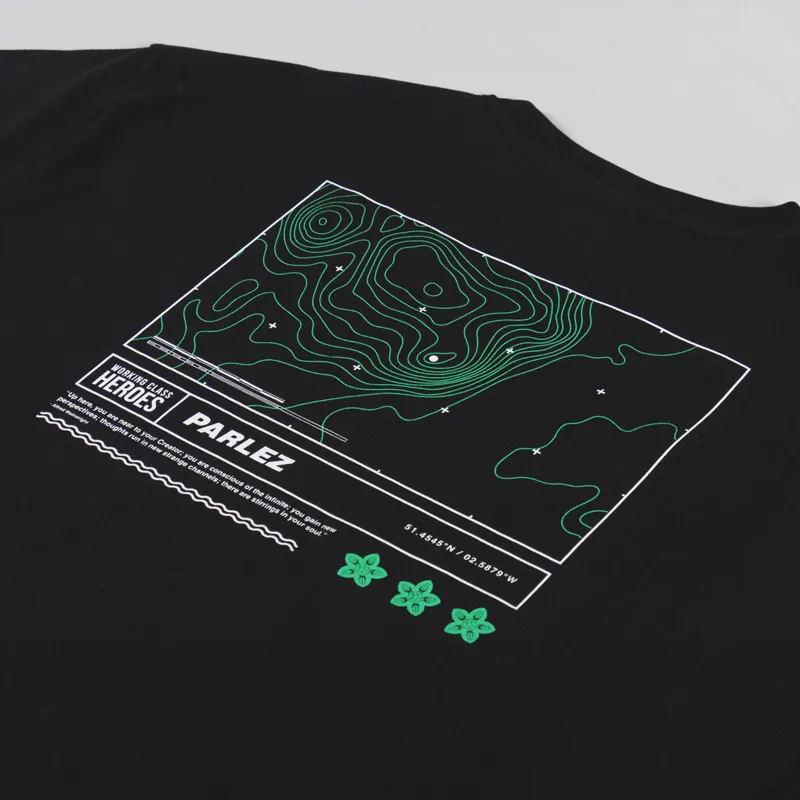 Parlez x Working Class Heroes Hoad T Shirt Black-4