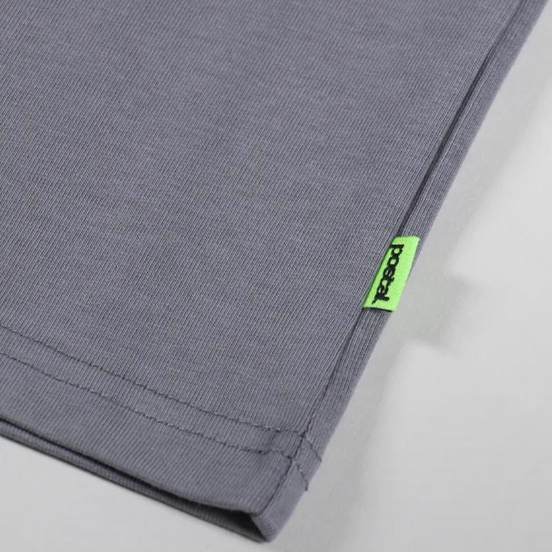 Postal Trip Outline T Shirt Concrete-3