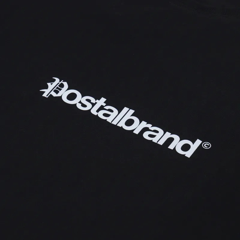 Postal Headline T Shirt Black-2