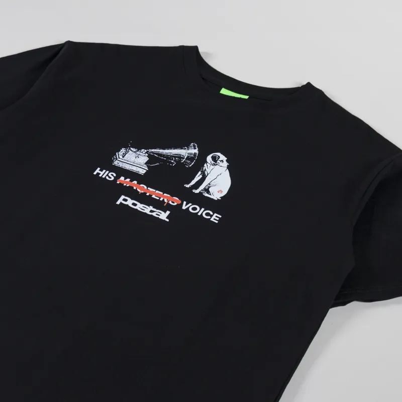 Postal His Masters Voice T Shirt Black-1