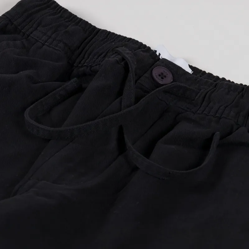 Wax London Kurt Trousers Black Longer Leg Organic Cotton Twill-9