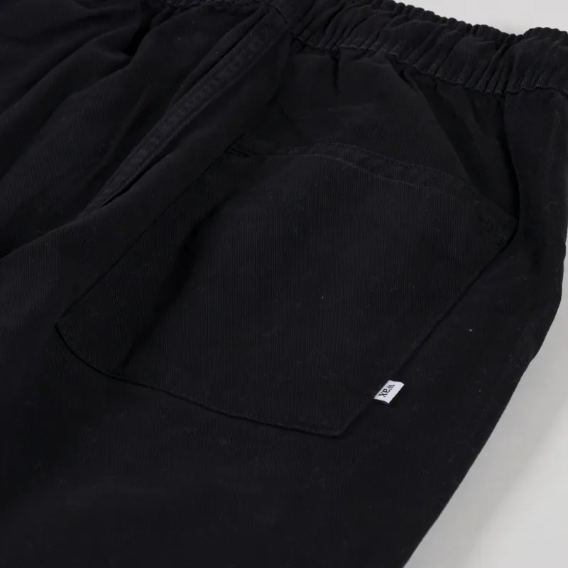 Wax London Kurt Trousers Black Longer Leg Organic Cotton Twill-8