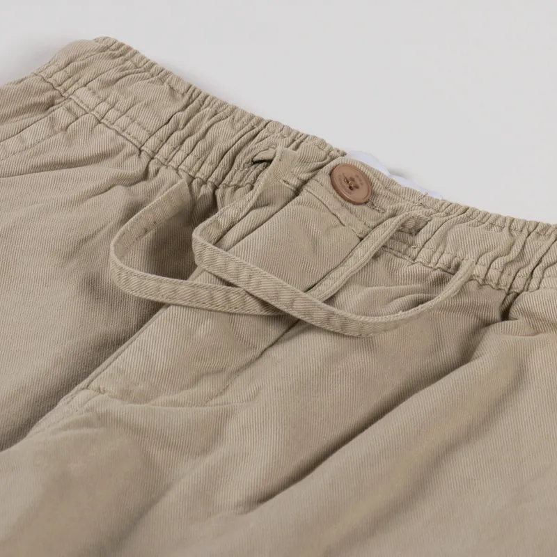 Wax London Kurt Trousers Light Khaki Longer Leg Organic Cotton Twill-7
