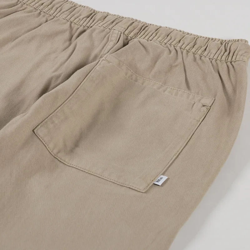 Wax London Kurt Trousers Light Khaki Longer Leg Organic Cotton Twill-5