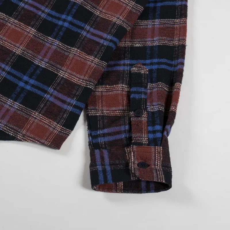 Wax London Shelly Shirt Heavy Classic Check Red Blue-9