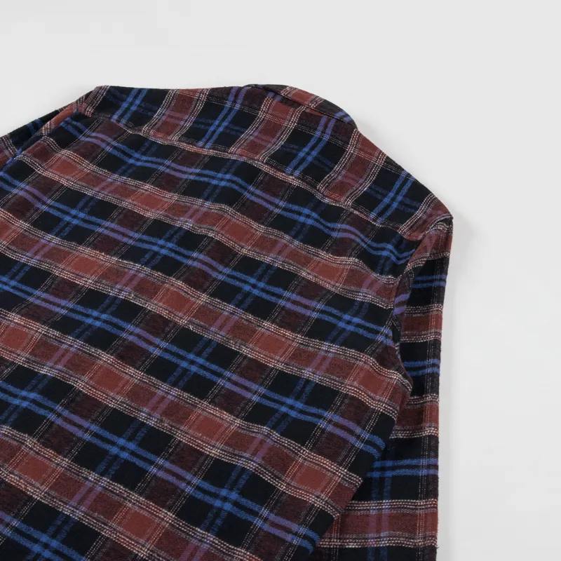Wax London Shelly Shirt Heavy Classic Check Red Blue-3