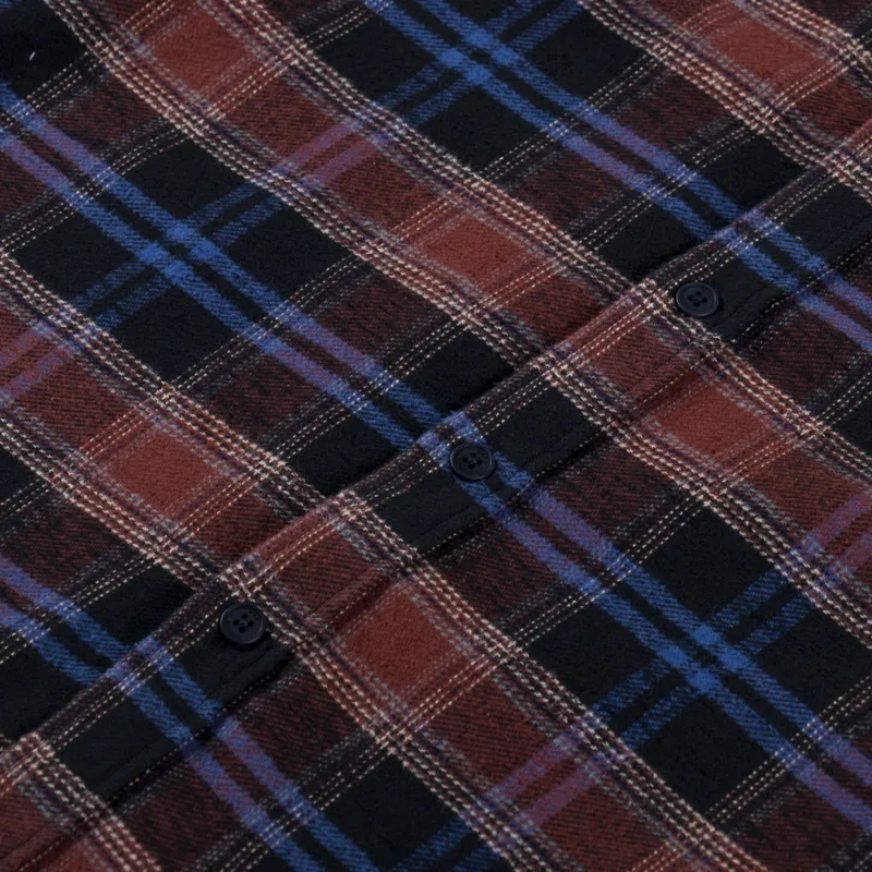 Wax London Shelly Shirt Heavy Classic Check Red Blue-6