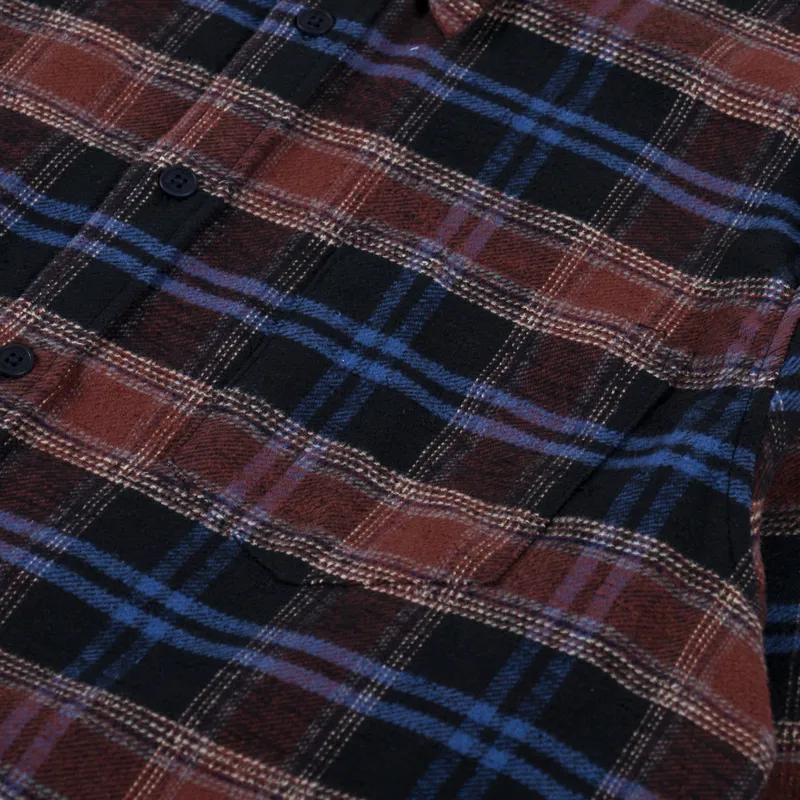 Wax London Shelly Shirt Heavy Classic Check Red Blue-7