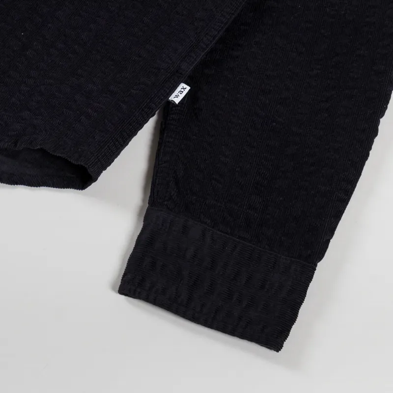 Wax London Shelly Shirt Seersucker Cord Black-9