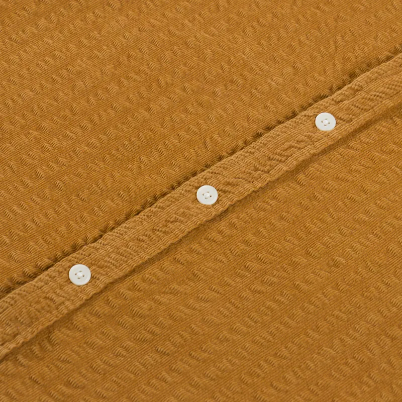 Wax London Shelly Shirt Seersucker Cord Tan-5