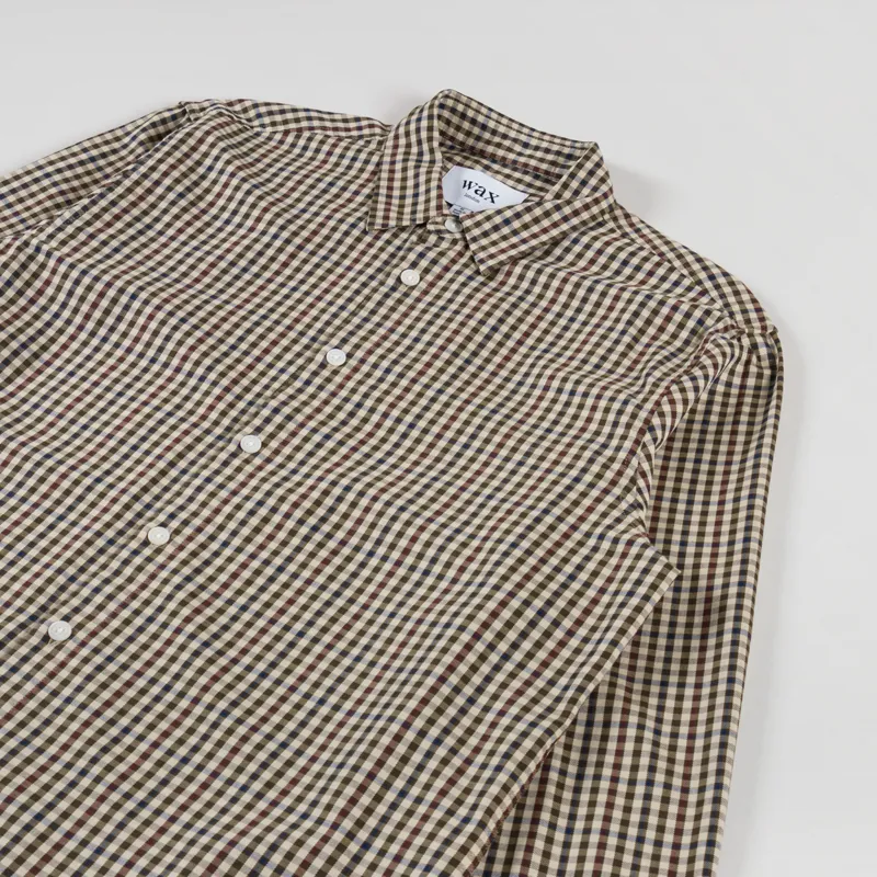 Wax London Trin Shirt Trad Check Beige Multi-2