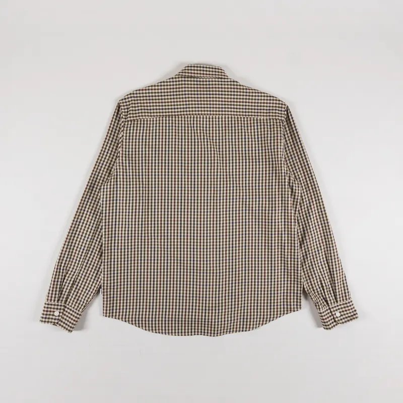 Wax London Trin Shirt Trad Check Beige Multi-1