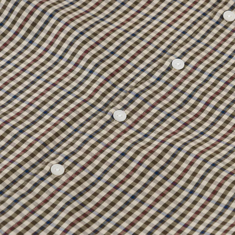 Wax London Trin Shirt Trad Check Beige Multi-5