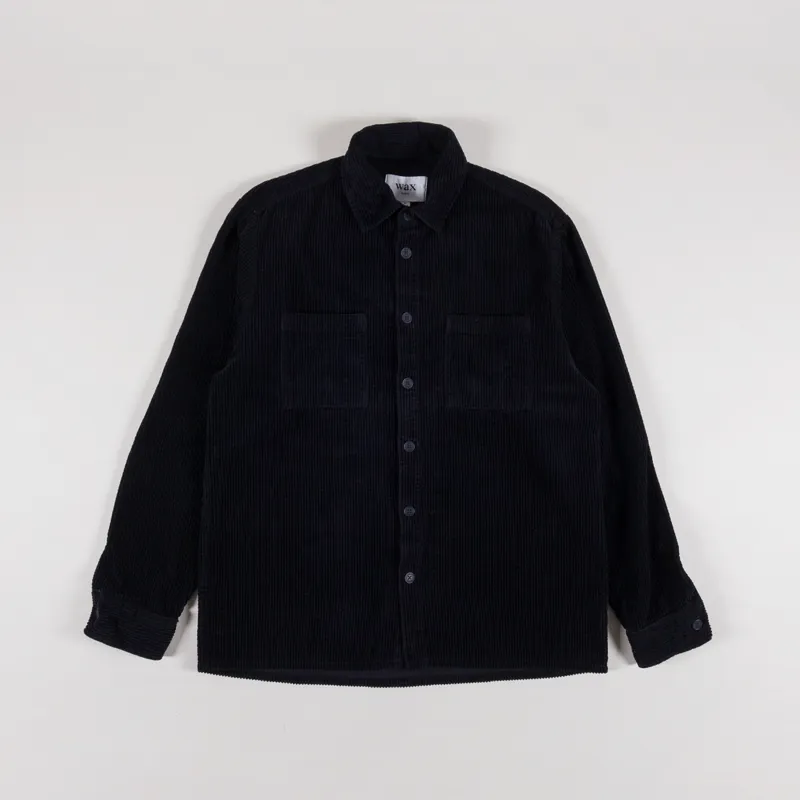 Wax London Whiting Overshirt Jumbo Cord Navy