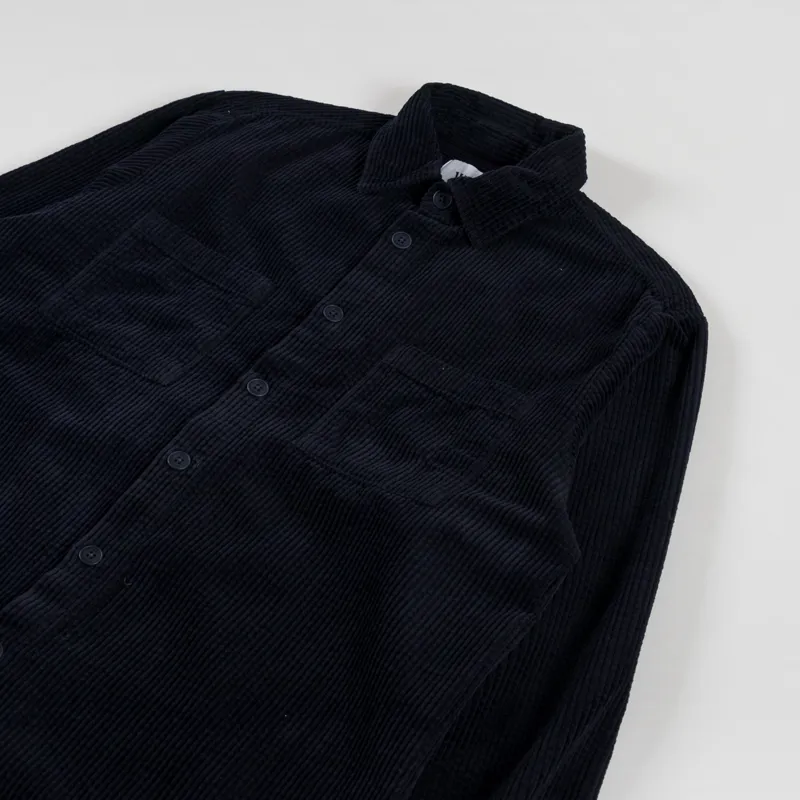 Wax London Whiting Overshirt Jumbo Cord Navy-2