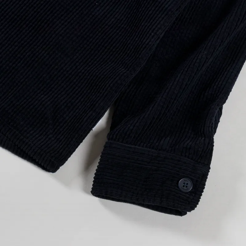 Wax London Whiting Overshirt Jumbo Cord Navy-7