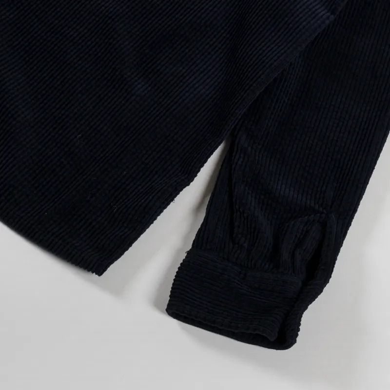 Wax London Whiting Overshirt Jumbo Cord Navy-8