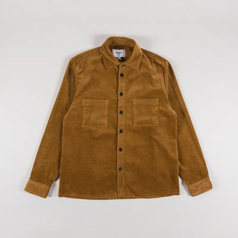 Wax London Whiting Overshirt Jumbo Cord Ochre