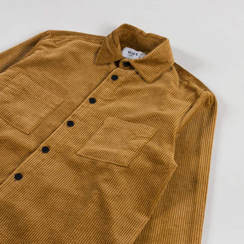Wax London Whiting Overshirt Jumbo Cord Ochre-2