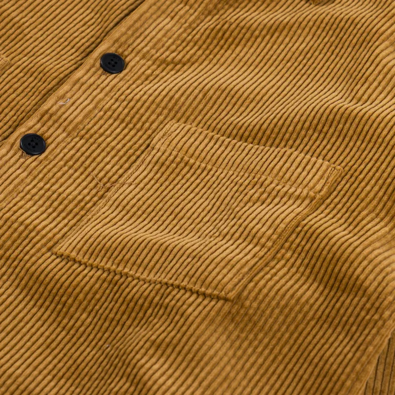 Wax London Whiting Overshirt Jumbo Cord Ochre-5