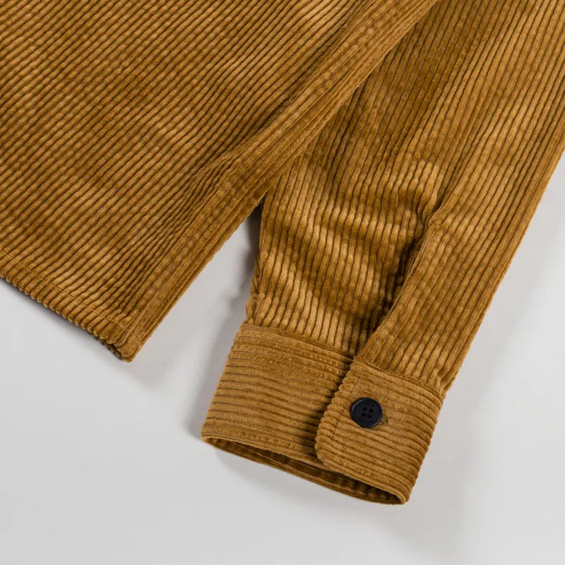Wax London Whiting Overshirt Jumbo Cord Ochre-9