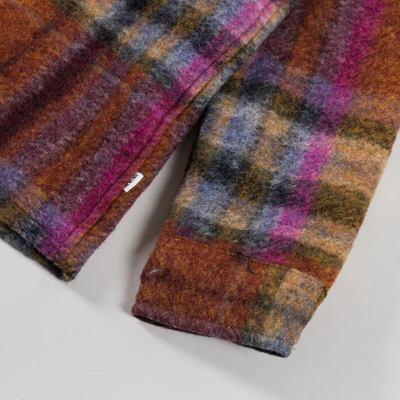 Wax London Whiting Overshirt Wool Blend Check Multi-8