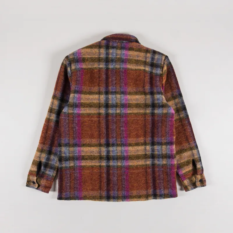 Wax London Whiting Overshirt Wool Blend Check Multi-1