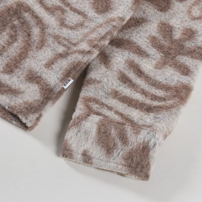 Wax London Whiting Overshirt Squiggle Fleece Ecru-10