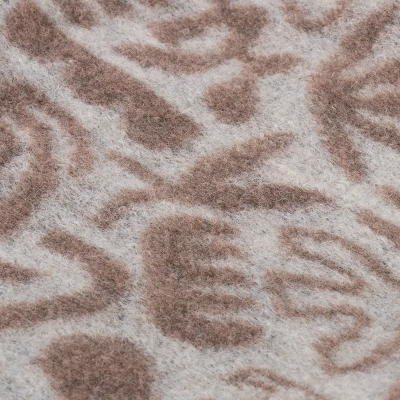 Wax London Whiting Overshirt Squiggle Fleece Ecru-7