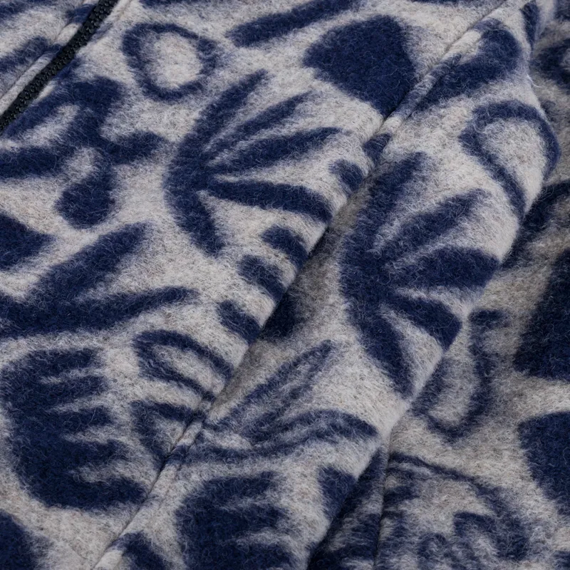 Wax London Cozi Fleece Jacket Ecru Navy Squiggle-7