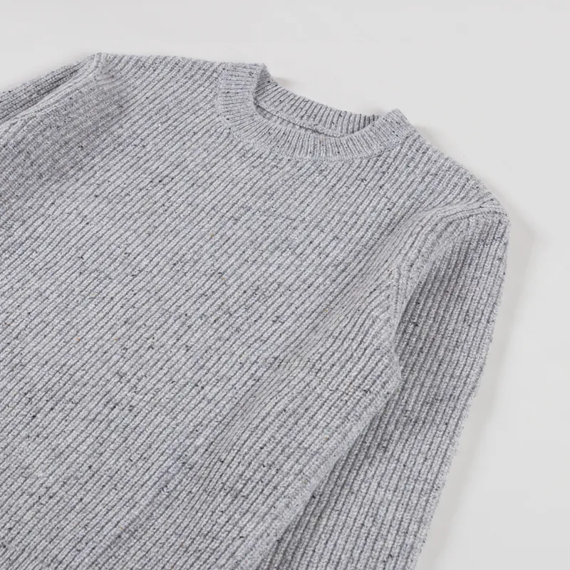 Wax London Wilde Jumper Grey Fleck Wool-2