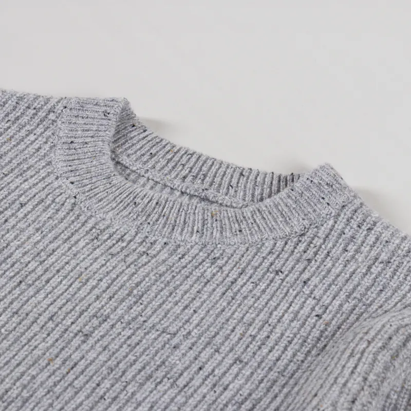 Wax London Wilde Jumper Grey Fleck Wool-4